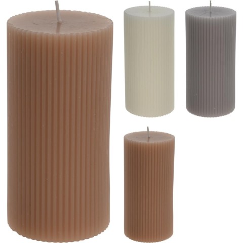 CANDELA 7X14CM RIGHE 4 ASSORTI